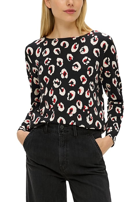 S.OLIVER T-SHIRTS GREY/BLACK 1