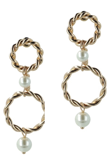 TWISTED PEARL GOLD EARRINGS GOLD PEARLS 1