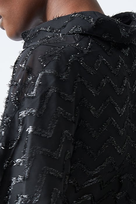 LUREX GEORGETTE LS POPOVER BLACK 4