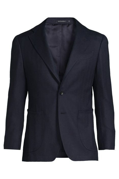 NAVY HERRINGBONE TAILORED FIT HAVANA BLAZER 3