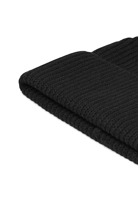 BEANIE ORGANIC COTTON-STRETCH BLACK 2