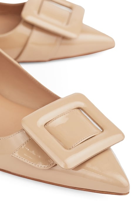 DEVON LEATHER BALLERINA SHOES BEIGE 4