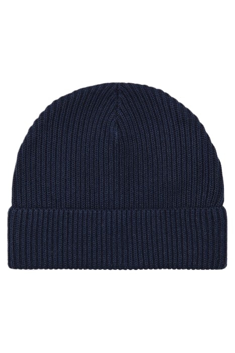 BEANIE ORGANIC COTTON-STRETCH NAVY 1