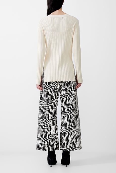 LEONORA L/S CARDIGAN WHITE 2