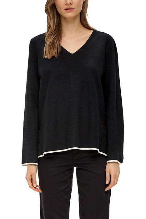 S.OLIVER PULLOVER GREY/BLACK 1