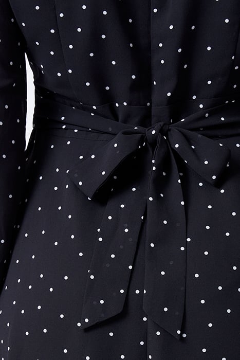 SPOT GEORGETTE DRESS BLACK 4