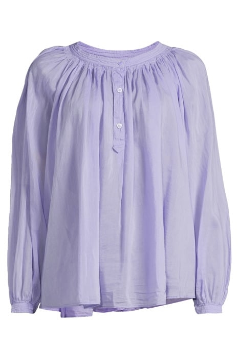 COTTON SILK VOILE LONG SLEEVES BOHEMIAN SHIRT GLICINE 3