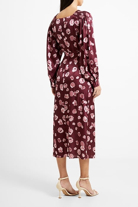 BRONWEN ALEEYA SATIN LS DRESS BROWN 3