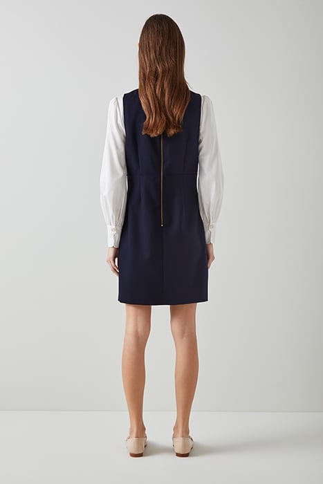 MARINER PINAFORE MINI DRESS NAVY 2