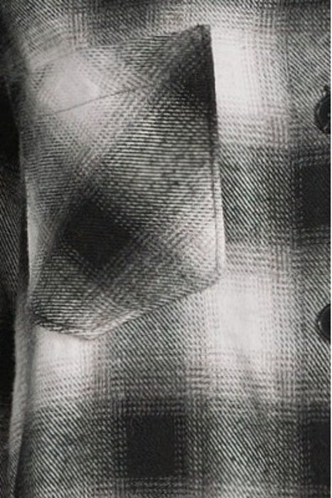 TWO POCKET OVERSIZE SHACKET HERITAGE BLACK PLAID 5