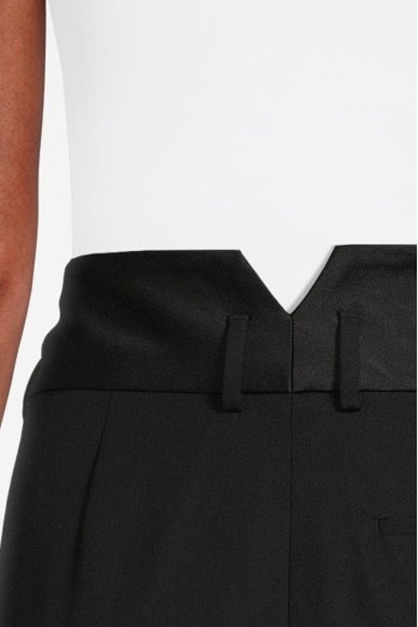 HIGH WAIST TUXEDO TROUSERS BLACK 4