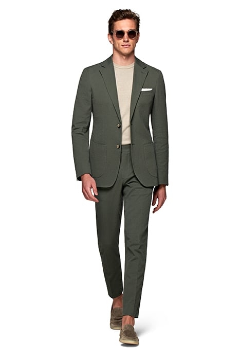 DARK GREEN TAILORED FIT HAVANA SUIT DARK GREEN 1