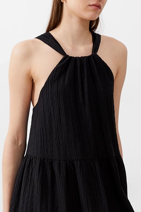 ALESKA TEXTURED DRESS BLACK 3