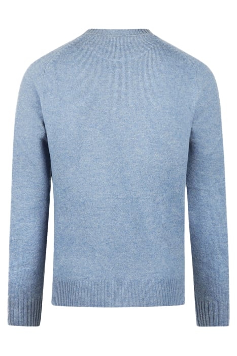 LAMBSWOOL CREW NECK SWEATER SKY BLUE 2