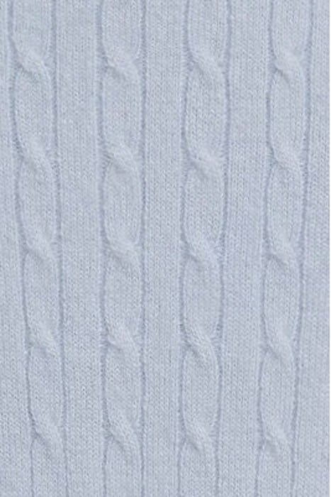 BRAIDED MOHAIR KNIT MIDI SKIRT ICE BLUE 5