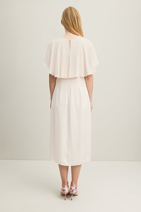 SADIE CREPE MIDI DRESS IVORY 2