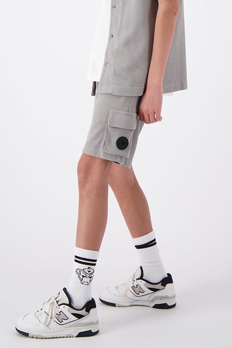 JR. WAFFLE SHORTS GREY 3