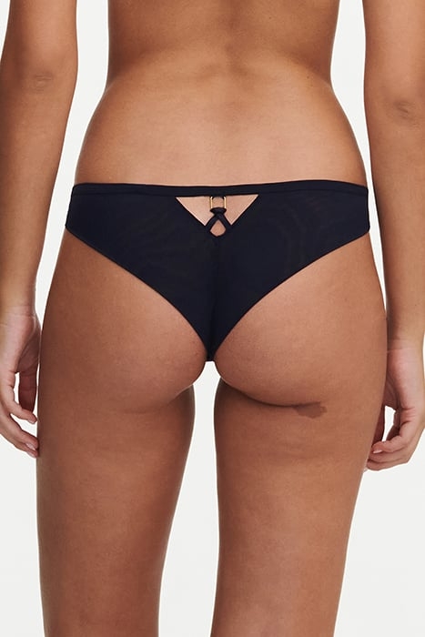 CO BO. TANGA STD BLACK FLOWERS MULTICO 2