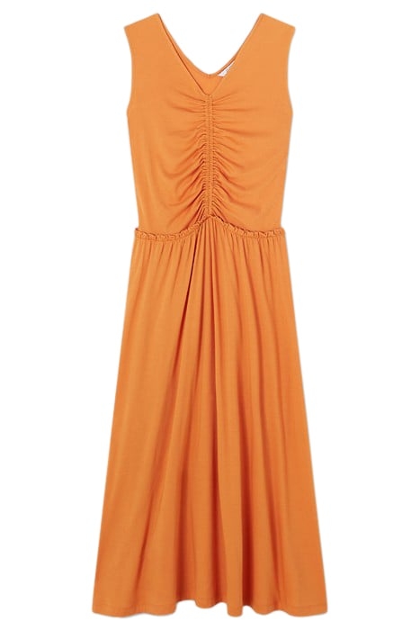 CLAUD MIDI MIDI DRESS BURNT ORANGE 3