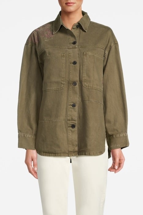 UTILITY SHACKET OVERSHIRT DUSTY GREEN 1