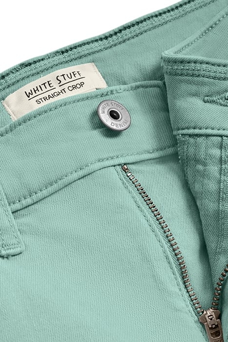 BLAKE STRAIGHT CROP JEAN MID TEAL 4