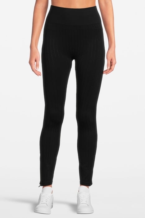 STRIPED SEAMLESS LEGGING BLACK 1