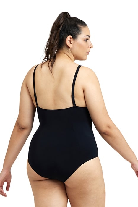 W ISABEL LIGHT CROSS BACK ONE PIECE PLUS BLACK-WHITE 2
