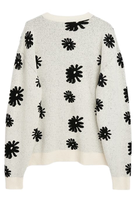 SUNNY CREWNECK SWEATER OFF WHITE MULTI 2