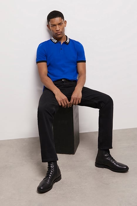 POLO MC RIB LOGO BLUE ELECTRIC 7