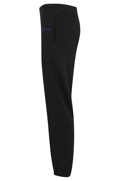 CUFFED SWEATPANTS WITH TRANSFER AND EMBROIDERY DETAIL BLACK 6