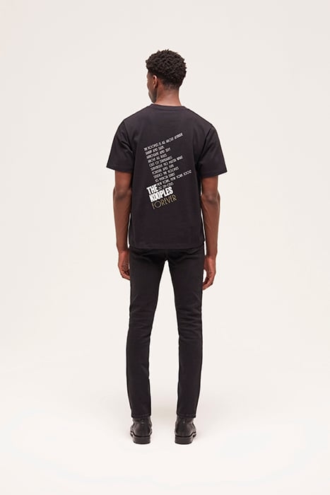 T-SHIRT MC TIGER BRODERIE BLACK-ANTIC GOLD 2