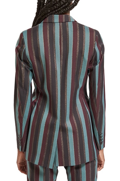 STRIPED DOUBLE BREASTED BLAZER HERITAGE LUREX STRIPE 2