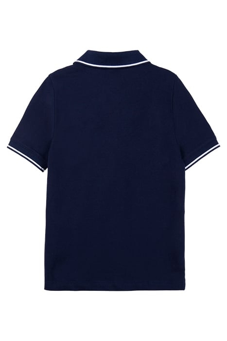 TIPPED POLO SHIRT NAVY/ WHITE 2