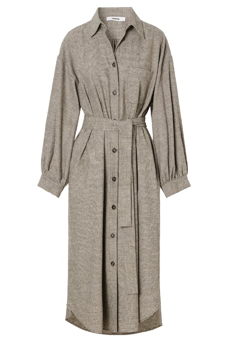EMMY LONG SHIRT DRESS HUNTER GREEN 3
