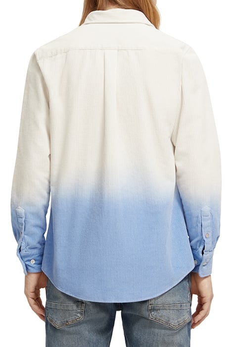 DIP DYE CORDUROY SHIRT OFF WHITE 2