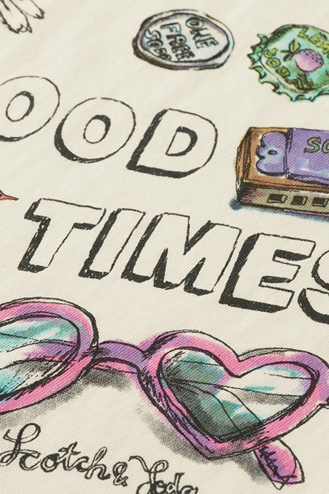 GIRLS LOOSE-FIT ARTWORK SWEATSHIRT ECRU 3