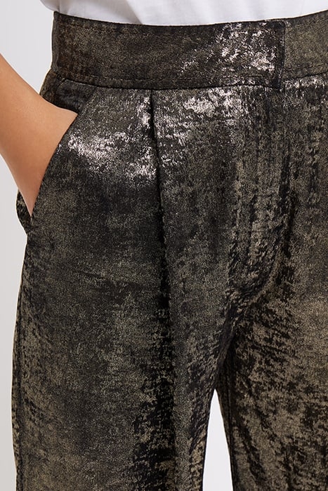 ALARA METALLIC SUIT TROUSER BROWN 4