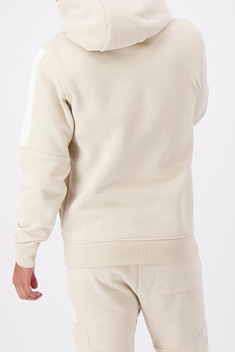 ANORAK STRIPE HOODIE SAND 2