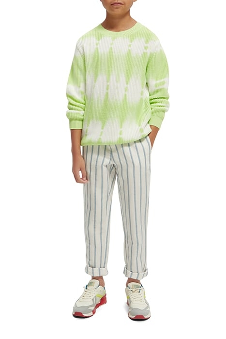 BOYS RELAXED SLIM FIT- ELASTICATED WAISTBAND LINEN PANTS MIN 3