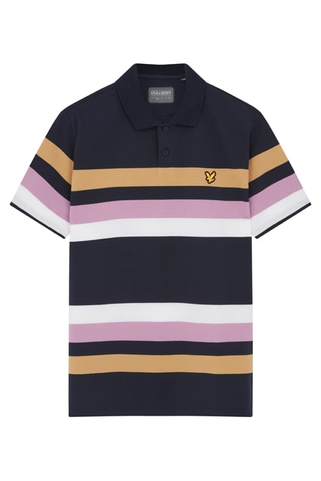 TEAM STRIPED POLO DARK NAVY 4