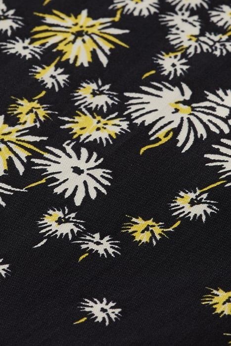 JERSEY TANK WITH WOVEN FRONT DANDELION BLACK 7