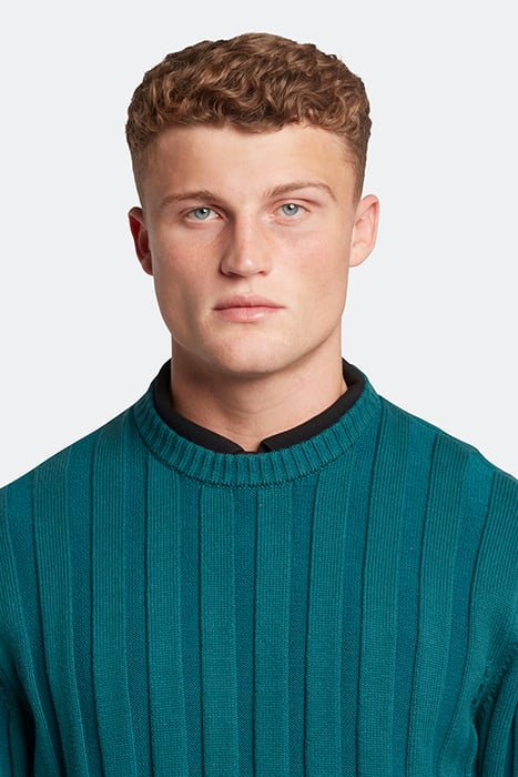 RELIEF STITCH JUMPER MALACHITE GREEN 5