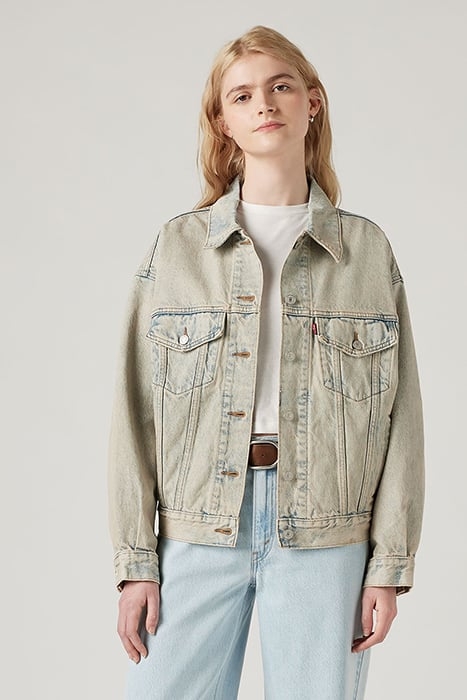 90S DENIM JACKET KHAKI 1