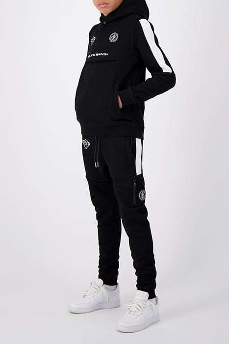 ANORAK STRIPE HOODIE BLACK 4