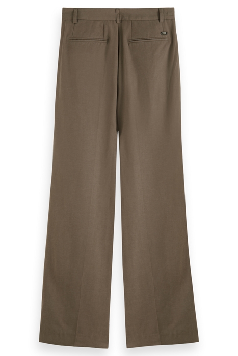 DRAPEY MID RISE WIDE LEG PANT DARK TAUPE 5