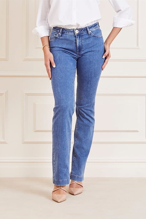 SEXY BOOT MARA DENIM LIGHTER FLARED BLUE 1