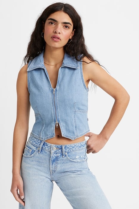 LILOU TANK TOP BLUE 5