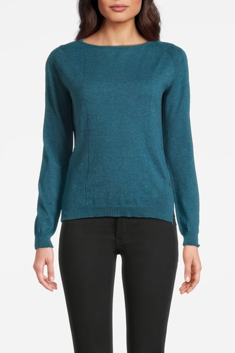 PULLOVER LONG SLEEVES 21001799 DEEP TEAL 1