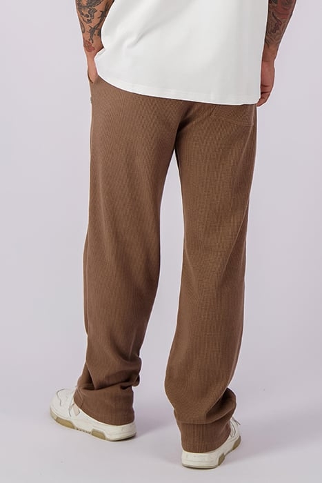 MONOGRAM WAFFLE PANTS BROWN 5