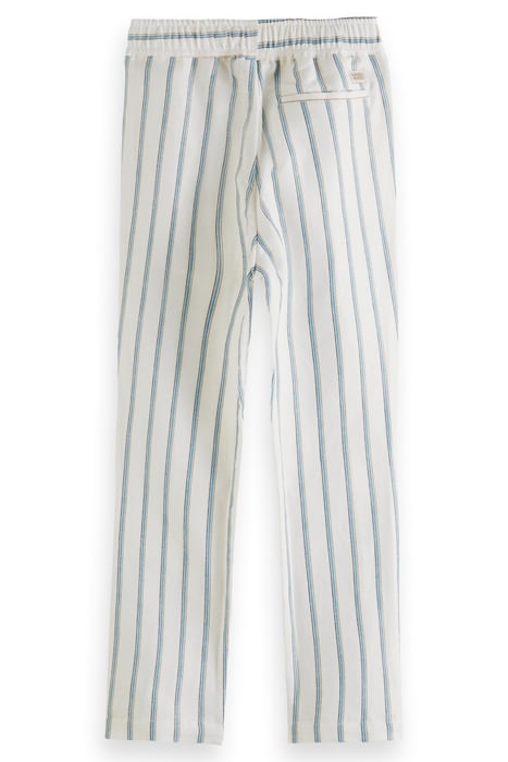 BOYS RELAXED SLIM FIT- ELASTICATED WAISTBAND LINEN PANTS MIN 5